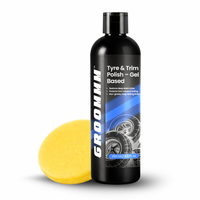Groommm Tyre & Trim Polish 250ML with Applicator Pad | Restore Tyres & Trim at Home