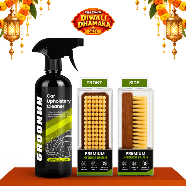 Groommm Car Upholstery Cleaner 500 ML with Brush