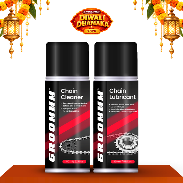Groommm Chain Cleaner + Chain Lubricant Combo