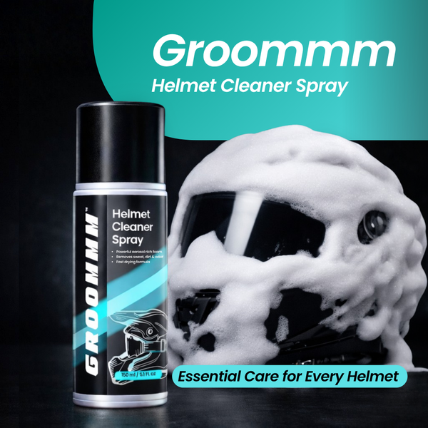 Groommm Helmet Cleaner Foam Based 150 ML | Deep Clean for Helmet Interior & Visor