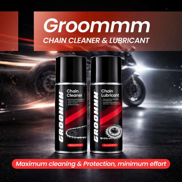 Groommm Chain Cleaner + Chain Lubricant Combo