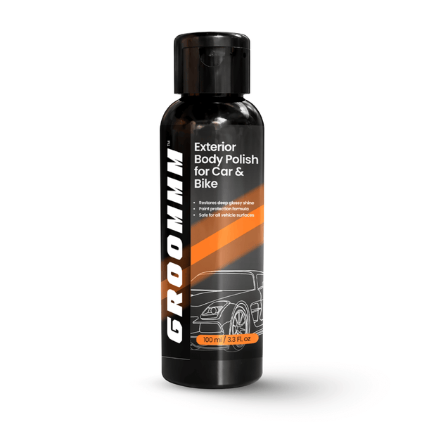 Groommm Exterior Polish for Car and Bike 100 ML | Instant Shine & Surface Protection