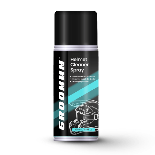 Groommm Helmet Cleaner Foam Based 150 ML | Deep Clean for Helmet Interior & Visor