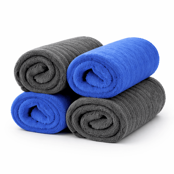 Groommm 600 GSM Microfiber Cloth Pack of 4