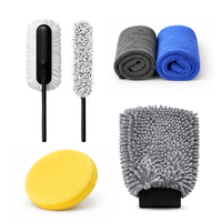 Groommm Car Duster - G + Applicator Pads + Hand Mitten + 350 GSM CLOTH+ 600 GSM CLOTH