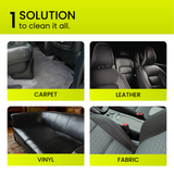 Groommm  Car Upholstery Cleaner 250 ML with Brush & 350 GSM Microfiber Cloth