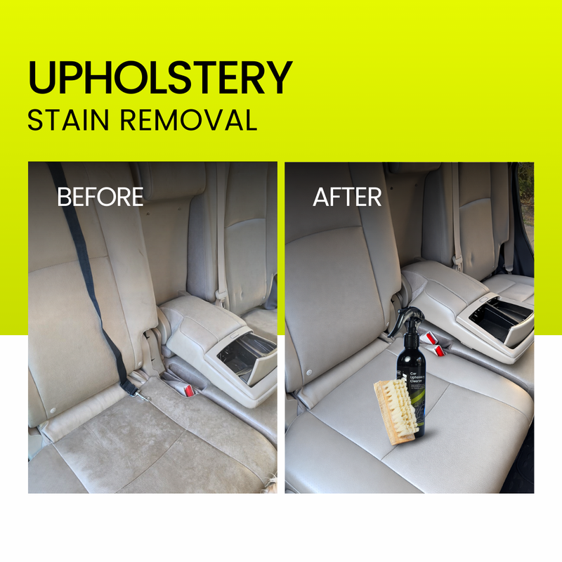 Groommm  Car Upholstery Cleaner 250 ML with Brush & 350 GSM Microfiber Cloth