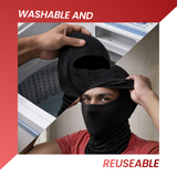 Groommm Bike Face Mask | Dust Pollution & UV Protection for Riders