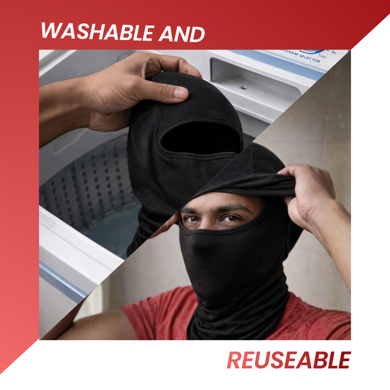 Groommm Bike Face Mask | Dust Pollution & UV Protection for Riders