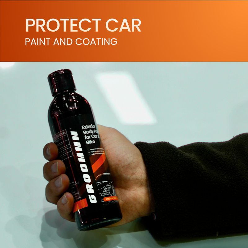 Groommm Exterior Body  Polish for Car & Bike 250 ML | High Gloss Shine & Paint Protection