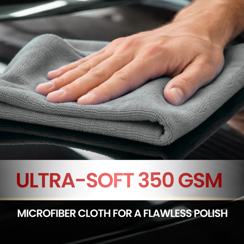 Groommm Exterior Body Polish  250ML  + 350GSM  CLOTH