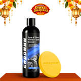 Groommm Tyre & Trim Polish 250ML with Applicator Pad | Restore Tyres & Trim at Home