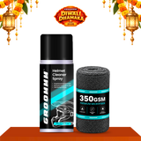 Groommm Helmet Cleaner Foam  Based 150 ML + 350 GSM CLOTH