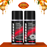 Groommm Chain Cleaner + Chain Lubricant  Combo