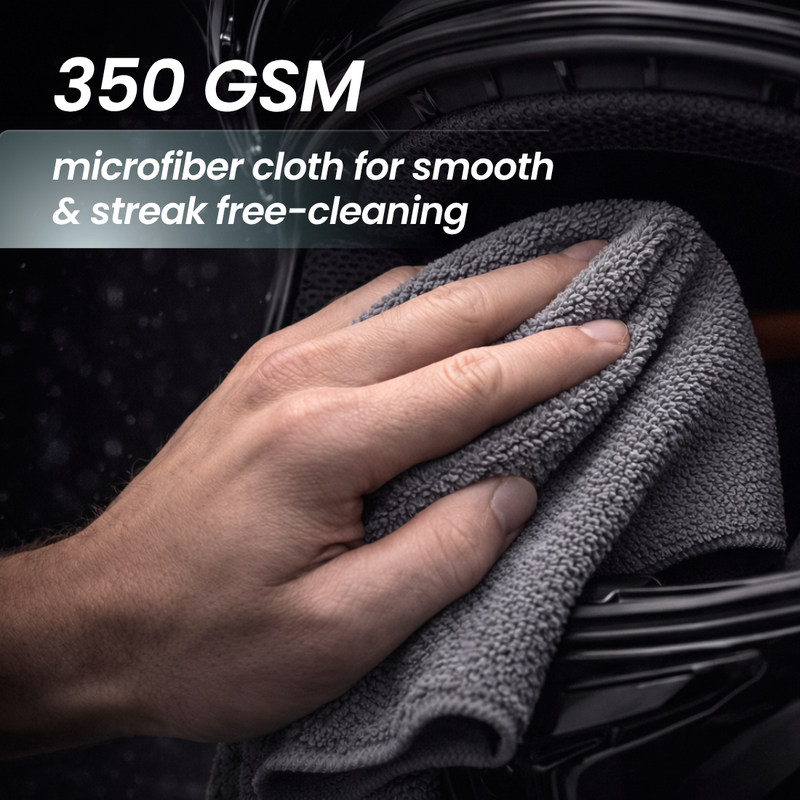 Groommm Helmet Cleaner Foam  Based 150 ML + 350 GSM CLOTH
