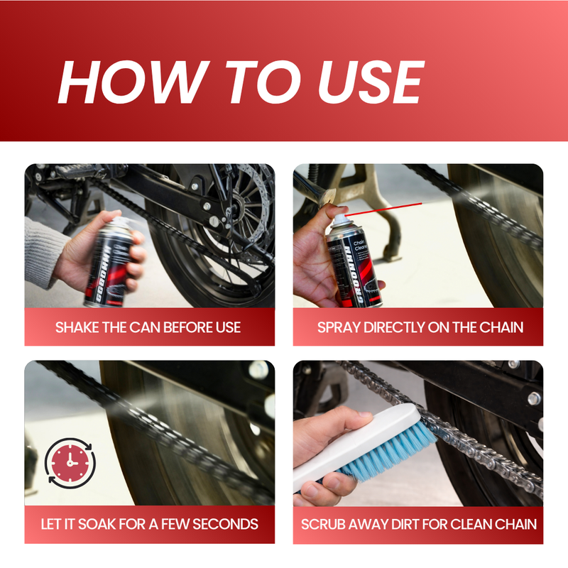 Groommm Chain Cleaner 150 ML | Powerful Grease & Dirt Remover