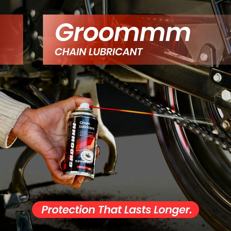 Groommm Chain Lubricant 150 ML | Smooth Ride & Rust Protection