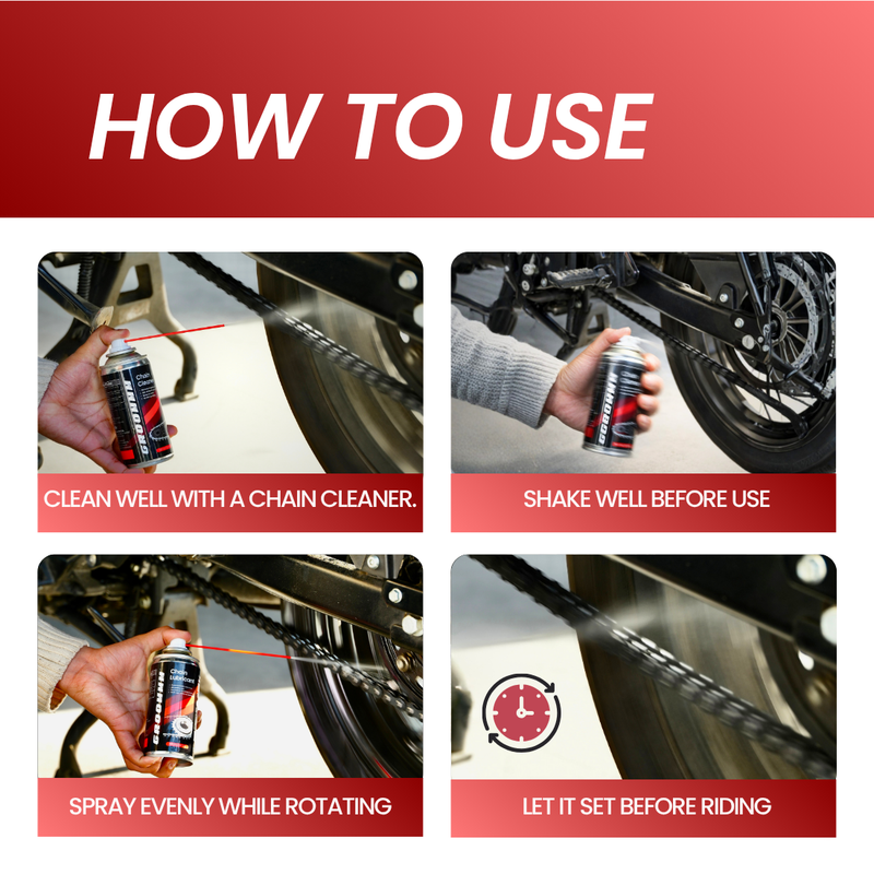 Groommm Chain Lubricant 150 ML | Smooth Ride & Rust Protection