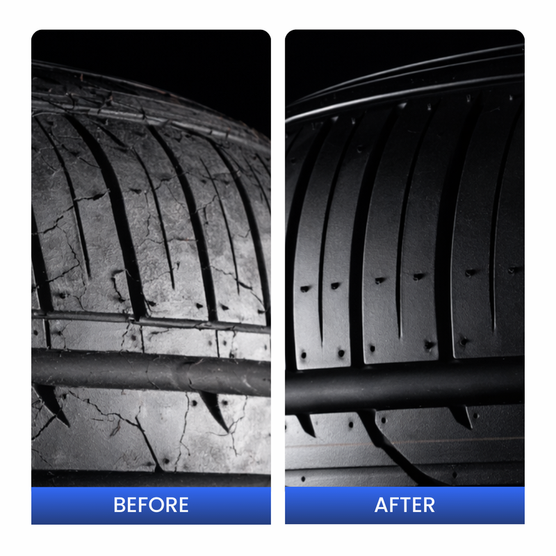 Groommm Tyre & Trim Polish 250ML with Applicator Pad | Restore Tyres & Trim at Home