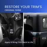 Groommm Tyre & Trim Polish 250ML with Applicator Pad | Restore Tyres & Trim at Home