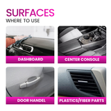 GROOMMM DASHBOARD  POLISH 250ML  + APPLICATOR PAD  + 350GSM CLOTH