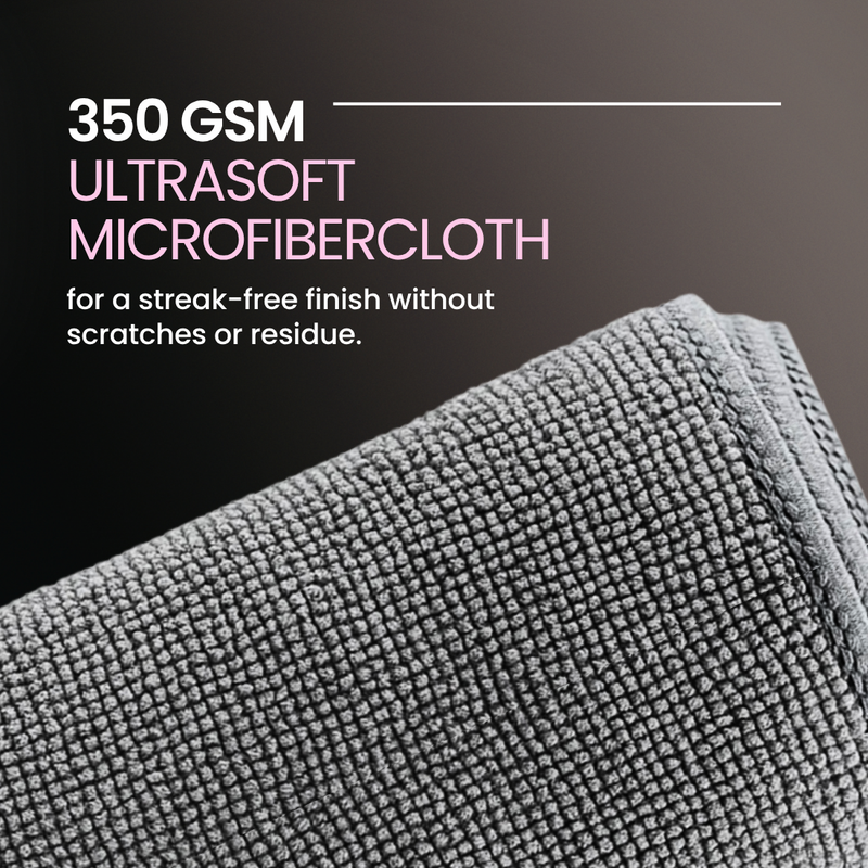 GROOMMM DASHBOARD  POLISH 250ML  + APPLICATOR PAD  + 350GSM CLOTH