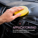GROOMMM DASHBOARD  POLISH 250ML  + APPLICATOR PAD  + 350GSM CLOTH