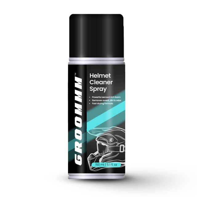 Groommm Helmet Cleaner Foam Based 150 ML | Deep Clean for Helmet Interior & Visor