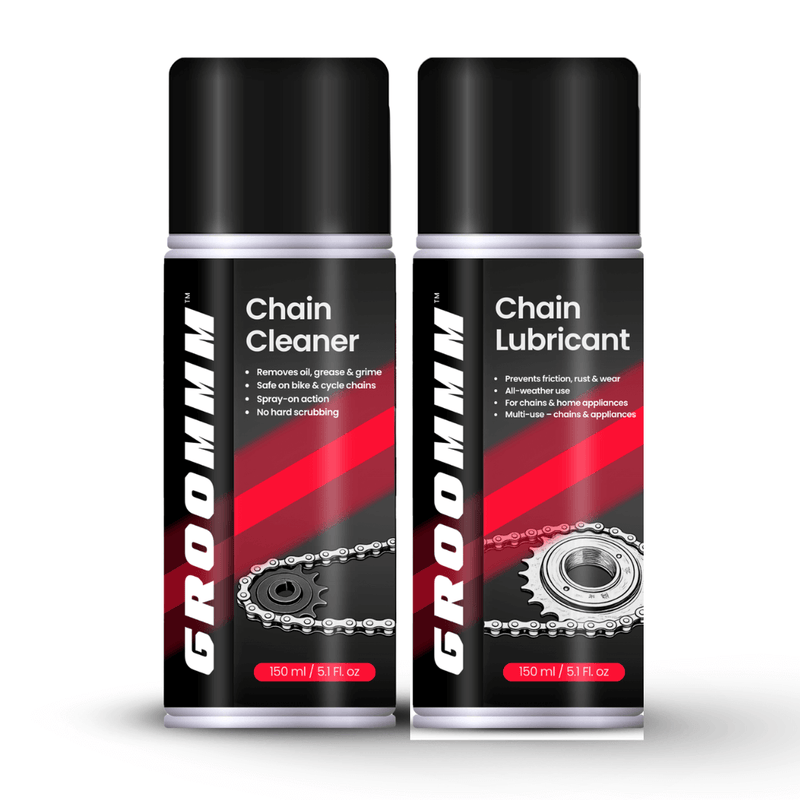 Groommm Chain Cleaner + Chain Lubricant  Combo