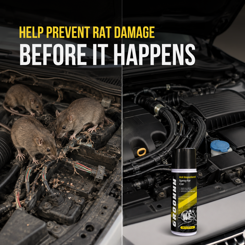 Grommm Rat Repellent Spray 150mL Aerosol for Cars | Car Engine & Wiring Protection from Rats