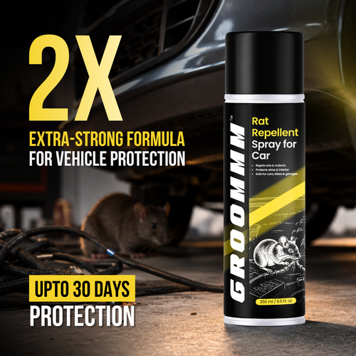 Grommm Rat Repellent Spray 250mL Aerosol for Cars | Car Engine & Wiring Protection from Rats