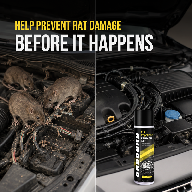 Grommm Rat Repellent Spray 250mL Aerosol for Cars | Car Engine & Wiring Protection from Rats