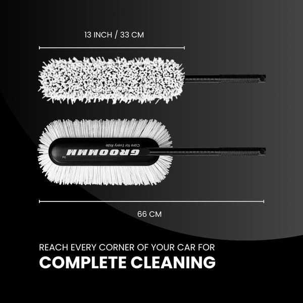 Groommm Car Duster - G | Wax Infused for Scratch Free Dust Removal