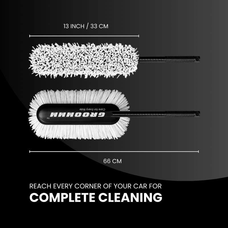 Groommm Car Duster - G | Wax Infused for Scratch Free Dust Removal