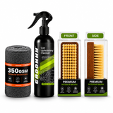 Groommm  Car Upholstery Cleaner 250 ML with Brush & 350 GSM Microfiber Cloth