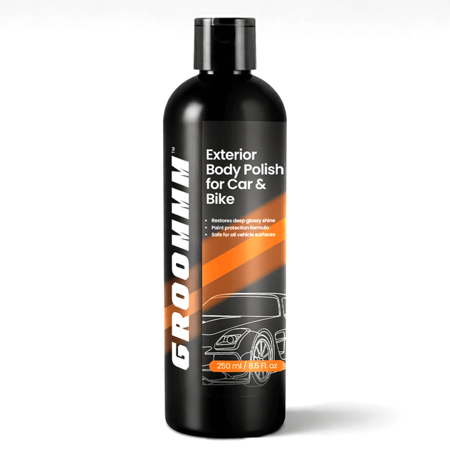 Groommm Exterior Body  Polish for Car & Bike 250 ML | High Gloss Shine & Paint Protection