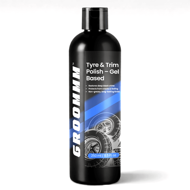 Groommm Tyre & Trim Polish 250 ML | Restore Tyres & Trim at Home