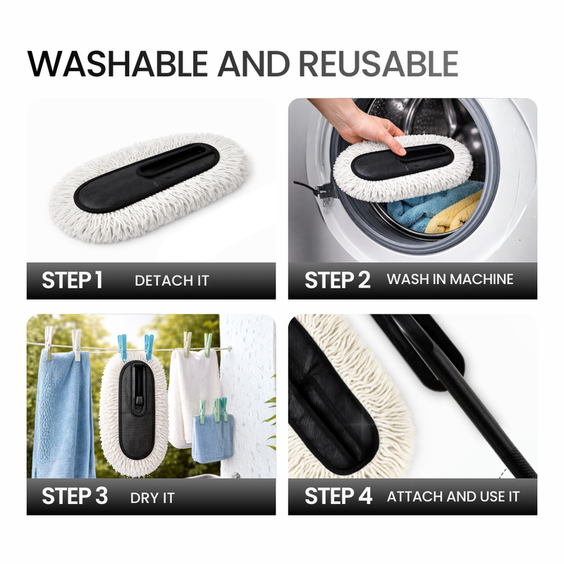 Groommm Car Duster - G | Wax Infused for Scratch Free Dust Removal